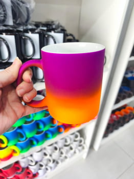 CANECA CERÂMICA BICOLOR