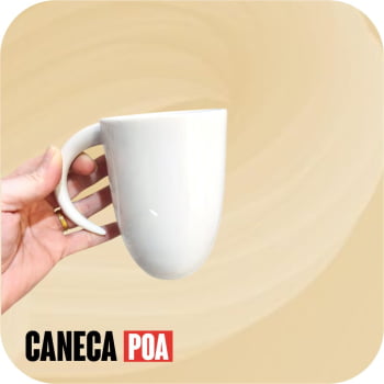 CANECA CERÂMICA BRANCA ALÇA LUA CANECA CERÂMICA BRANCA ALÇA LUA