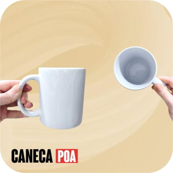 CANECA CERÂMICA BRANCA IMPORTADA - 1ºLINHA CANECA CERÂMICA BRANCA IMPORTADA - 1ºLINHA