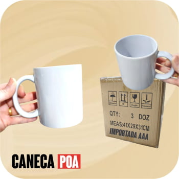 CANECA CERÂMICA BRANCA IMPORTADA - 1ºLINHA - CAIXA CANECA CERÂMICA BRANCA IMPORTADA - 1ºLINHA - CAIXA