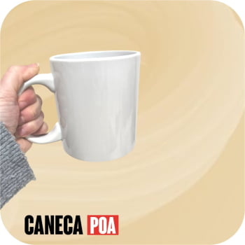 CANECA CERÂMICA BRANCA LIVE 590ml CANECA CERÂMICA BRANCA LIVE 590ml