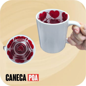 CANECA CERÂMICA MOTTO MUG TE AMO LIVE