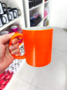 CANECA CERÂMICA NEON FLORESCENTE