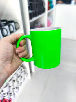 CANECA CERÂMICA NEON FLORESCENTE