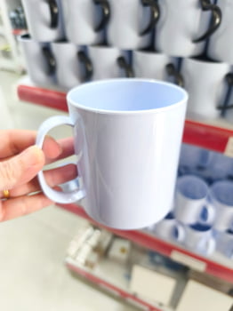 CANECA POLIMERO BRANCA - 325ML
