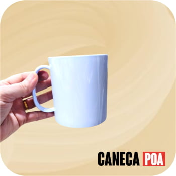 CANECA POLIMERO BRANCA - 325ML