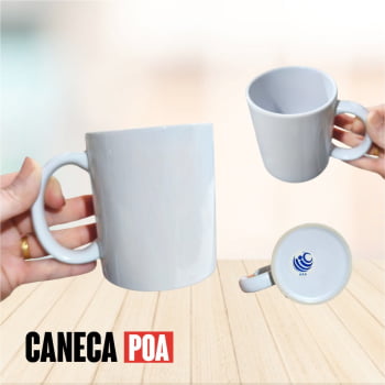 CANECA CERÂMICA BRANCA TOP PREMIUM