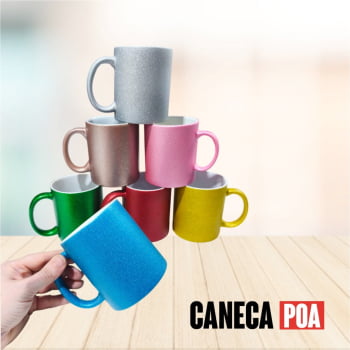 CANECA CERÂMICA GLITTER