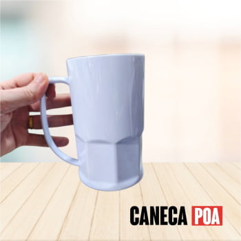 CANECA POLIMERO DE CHOPP BRANCA - 500ML