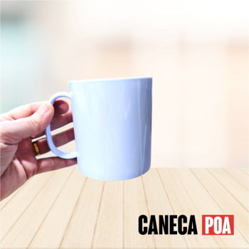 CANECA POLIMERO BRANCA - 325ML