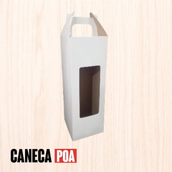 CAIXINHA BRANCA DE PAPEL PARA TAÇA VIDRO