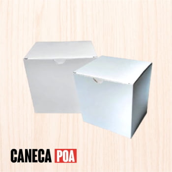 CAIXINHA BRANCA DE PAPEL QUADRADA 