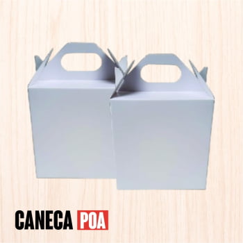 CAIXINHA BRANCA DE PAPEL SEM VISOR 