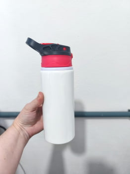 KIDS BRANCO COM TAMPA COLORIDA - 600ML