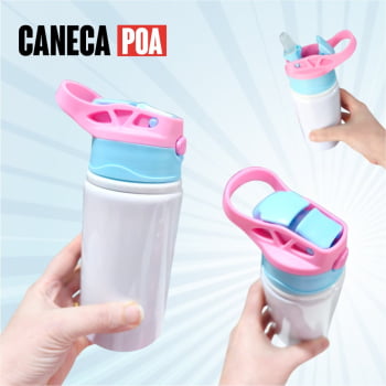 SQUEZZE KIDS BRANCO COM TAMPA COLORIDA - 500ML