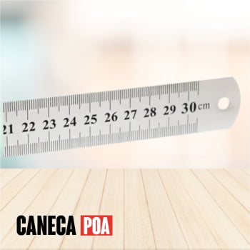 RÉGUA DE ALUMINIO 30CM RÉGUA DE ALUMINIO 30CM