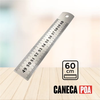RÉGUA DE ALUMINIO 60CM RÉGUA DE ALUMINIO 60CM