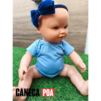 BODY AZUL BEBE POLIÉSTER - P ao 3 Anos