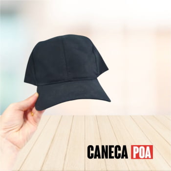 BONÉ SUBLIMÁTICO 100% PRETO