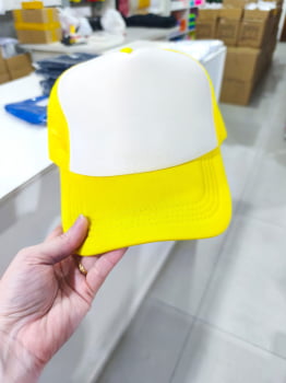 BONÉ SUBLIMÁTICO AMARELO