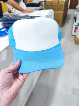BONÉ SUBLIMÁTICO AZUL BEBE
