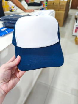 BONÉ SUBLIMÁTICO AZUL MARINHO