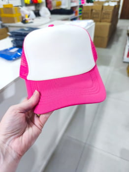 BONÉ SUBLIMÁTICO ROSA PINK