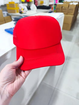 BONÉ SUBLIMÁTICO VERMELHO