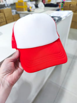 BONÉ SUBLIMÁTICO VERMELHO