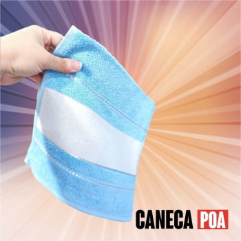 TOALHA LAVABO AZUL BEBE
