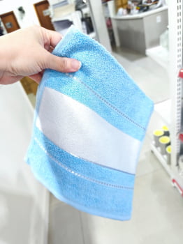 TOALHA LAVABO AZUL BEBE