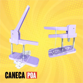 PRENSA BOTTON COM 3 SUPORTES CILINDRICOS - 32mm, 44mm e 58mm