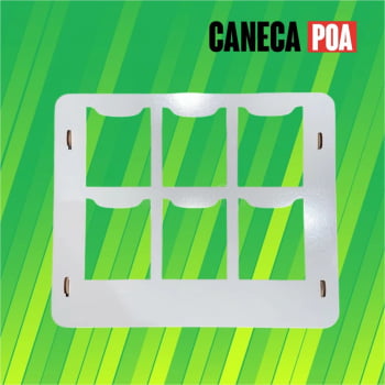 EXPOSITOR MDF PARA 6 CANECAS