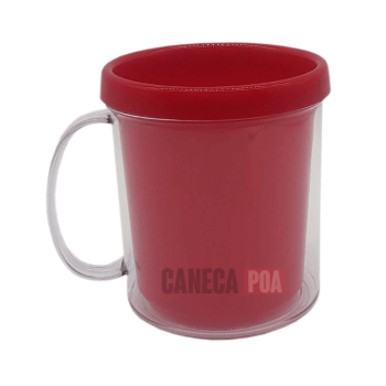 CANECA ROSQUEÁVEL PARA FOTO VERMELHA