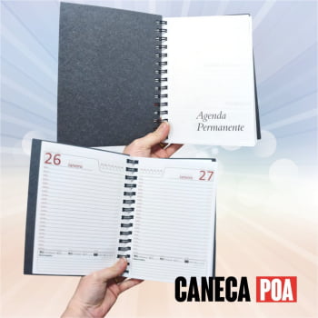 AGENDA PERMANENTE CAPA DURA - PAPELÃO