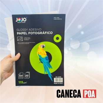 PAPEL GLOSSY ADESIVO JOJO - 115g