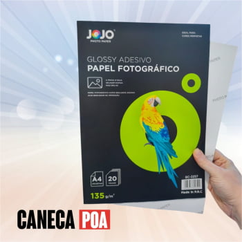 PAPEL GLOSSY ADESIVO JOJO - 135g