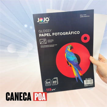 PAPEL GLOSSY FOTOGRÁFICO JOJO - 115g