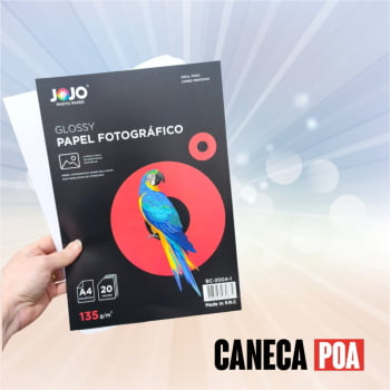 PAPEL GLOSSY FOTOGRÁFICO JOJO - 135g