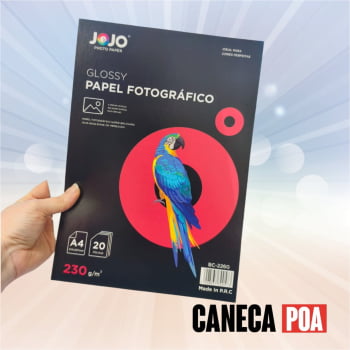 PAPEL GLOSSY FOTOGRÁFICO JOJO - 230g