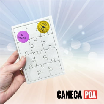 QUEBRA CABEÇA SUBLIMÁVEL - 12 PEÇAS