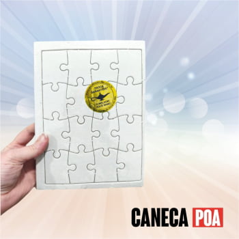 QUEBRA CABEÇA SUBLIMÁVEL - 16 PEÇAS