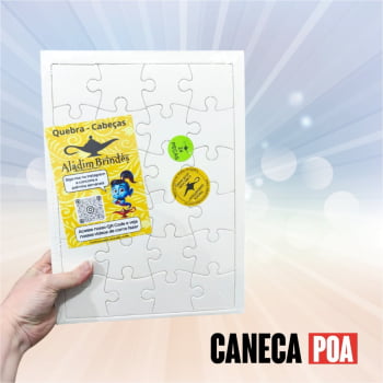 QUEBRA CABEÇA SUBLIMÁVEL - 24 PEÇAS