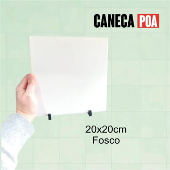 AZULEJO BRANCO FOSCO SUBLIMATICO - 20cm 