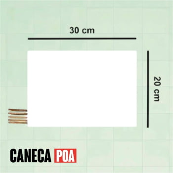 AZULEJO BRANCO SUBLIMATICO - 30x20cm
