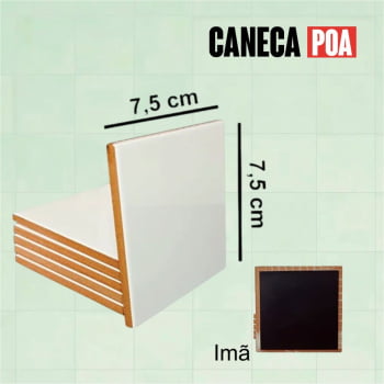 AZULEJO IMA BRANCO SUBLIMATICO - 7,5cm 