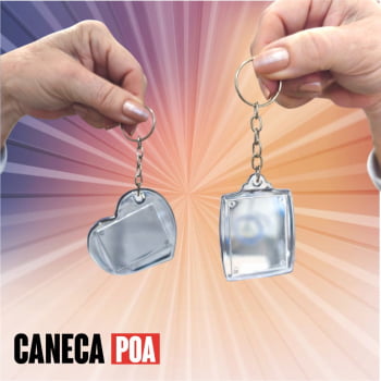 CHAVEIRO DE ACRÍLICO - Pacote 10 unidades