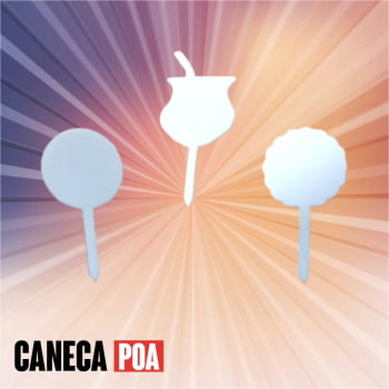ENFEITE PARA MATE ACRILICO - 5 UNIDADES