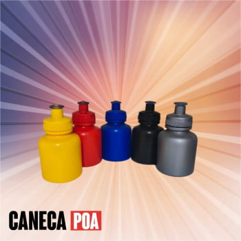 GARRAFA PLÁSTICA COLORIDA 300ml