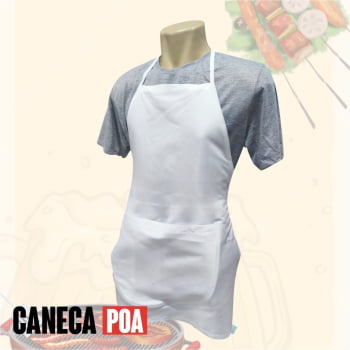 AVENTAL BRANCO COM BOLSO BRANCO PARA SUBLIMAÇÃO   AVENTAL BRANCO COM BOLSO BRANCO PARA SUBLIMAÇÃO